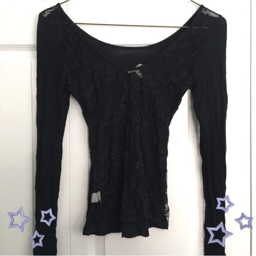 Kirra lace back long-sleeved top
